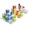 Sorbus Clear Organizing Bins on Wheels with Removable Dividers Set
